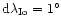 $ {\rm d} \lambda _{{\rm Io}}=1^\circ $