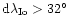 $
{\rm d} \lambda_{{\rm Io}} > 32^\circ $
