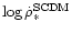 $\log{\dot\rho_*^{\rm SCDM}}$