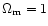 $\Omega _{\rm m}=1$