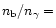 $n_{\rm b}/n_{\gamma} =$