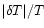 $\vert\delta T\vert/T$