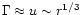 $\Gamma\approx u \sim r^{1/3}$