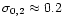 $\sigma_{0,2} \approx 0.2$