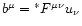 $b^\mu={}^*F^{\mu\nu} u_\nu$