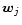 $\vec{w}_j$