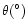 $ \theta (\degr) $