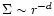 $\Sigma \sim r^{-d}$
