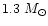 $1.3~{M_\odot}$
