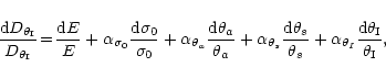 \begin{displaymath}\frac{{\rm d}D_{\theta_{\rm I}}}{D_{\theta_{\rm I}}}\!=\!\fra...
...\alpha_{\theta_I}\frac{{\rm d}\theta_{\rm I}}{\theta_{\rm I}},
\end{displaymath}
