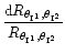 $\displaystyle{\frac{{\rm d}R_{\theta_{\rm I^1},\theta_{\rm I^2}}}
{R_{\theta_{\rm I^1},\theta_{\rm I^2}}}}$