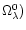 $\Omega_\lambda^0)$