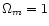 $\Omega _m=1$