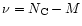 $\nu=N_{\rm C}-M$