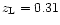 $z_{\rm L} = 0.31$