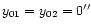 $y_{01}=y_{02}=0\arcsec$