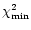$\chi ^2_{\rm min}$