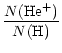 $\displaystyle \frac{N(\rm He^+)}{N(\rm H)}$