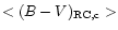 $<(B-V)_{{\rm RC,c}}>$