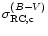 $\sigma _{{\rm RC,c}}^{(B-V)}$