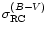 $\sigma_{{\rm RC}}^{(B-V)}$