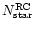 $N^{{\rm RC}}_{{\rm star}}$