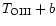 $T_{\rm OIII}+ b$