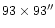 $93\times93 ''$