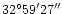 $32\degr59'27''$