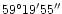 $59\degr19'55''$