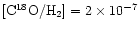 $\rm [C^{18}O/H_2]=2\times 10^{-7}$
