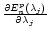 $\partial E_n^p(\lambda_j)\over\partial\lambda_j$