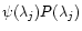 $\psi(\lambda_j)P(\lambda_j)$