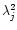 $\lambda_j^2$