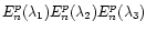 $E_n^p(\lambda_1)E_n^p(\lambda_2)E_n^p(\lambda_3)$
