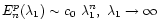 $E_n^p(\lambda_1)\sim c_0~\lambda_1^n,\;\lambda_1\to\infty$