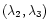 $(\lambda_2,\lambda_3)$