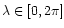 $\lambda\in[0,2\pi]$