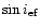 $\sin i_{\rm ef}$