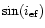 $\sin(i_{\rm ef})$