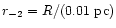 $r_{-2}=R/(0.01~
{\rm pc})$