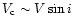 $V_{\rm c}\sim V\sin i$