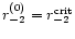 $r_{-2}^{(0)}=r_{-2}^{\rm crit}$