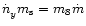 $\dot n _{y}^{}m_{\rm s}=m_8\dot m$