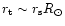 $r_{\rm t}\sim r_{\rm s}R_{\odot }$