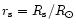 $r_{\rm s}=R_{\rm s}/R_{\odot }$