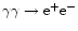$\gamma\gamma\rightarrow {\rm e}^{+}{\rm e}^{-}$