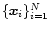 $\{{\vec x}_i\}_{i=1}^{N}$