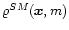 $\varrho^{SM}({\vec x},m)$