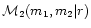 ${\cal M}_2(m_1,m_2\vert r)$